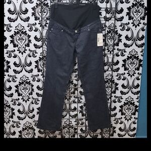 Motherhood Dark Gray Boot Cut Maternity Jeans